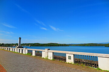 富士山と狭山湖の風景7