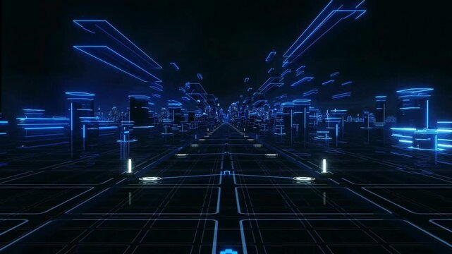 Futuristic abstract Intro background