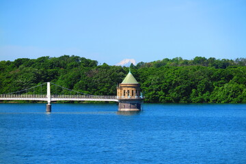 富士山と狭山湖の風景5