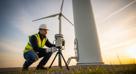 Measuring Renewable Energy Efficiency at Wind Turbines Outdoor Environment Clean Energy Research