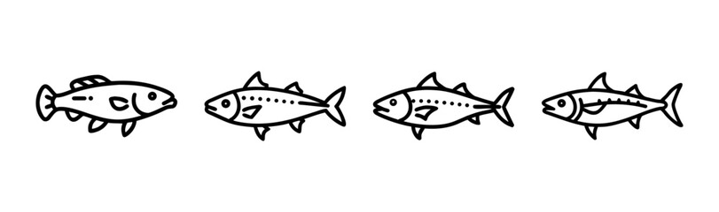 Striking snakehead fish vector illustration for aquatic themes