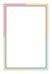 Vector Colorful Frame Border Background