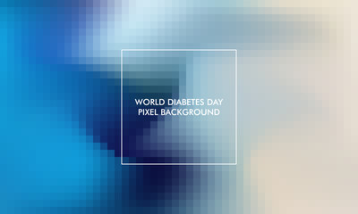 World Diabetes Day gradient pixel background Mesh good for poster, social media, background, wallpaper, banner