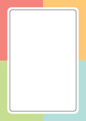 Vector Colorful Frame Border Background