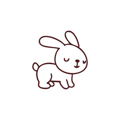 Adorable Cartoon Rabbit Illustration