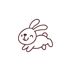Adorable Cartoon Rabbit Illustration