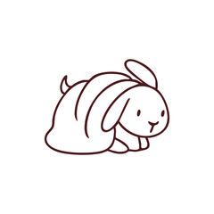 Cute Cartoon Bunny Illustration