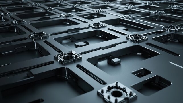 Abstract Dark Texture with Geometric Shapes and Shine for Modern Background Design and Technology Themes