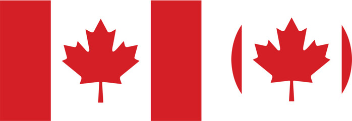 Canadian flag. Canada flag. Flag of Canada vector. © waqar