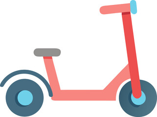 toy bicycle isolated on white background