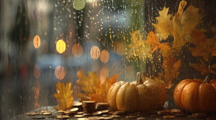 A moody, reflective fall scene where warmth and melancholy coexist.