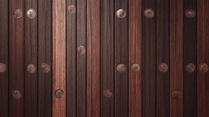 Sleek wooden slats in deep tones provide a refined backdrop, accented by discreet monetary elegance.