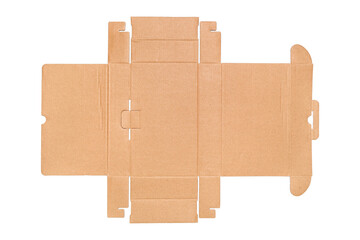 flat cardboard box isolated for backgrounds