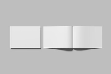 A5 Landscape Magazine Blank Mockup