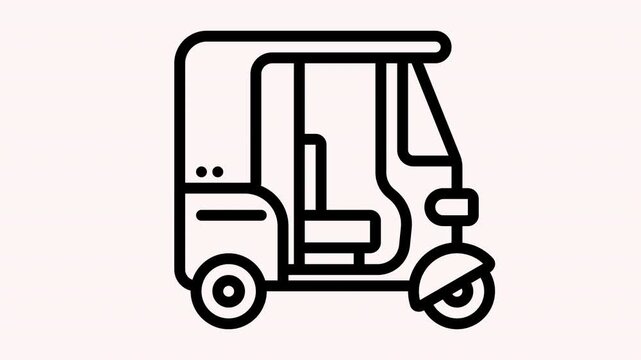 rickshaw transportation india animation movie motion video