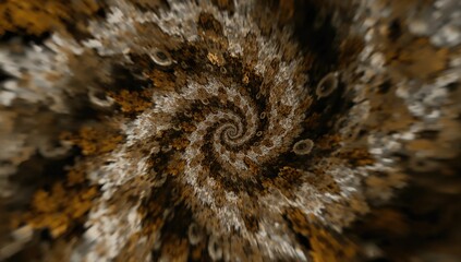 Abstract spiral fractal background, intricate design for digital art, suitable for creative projects