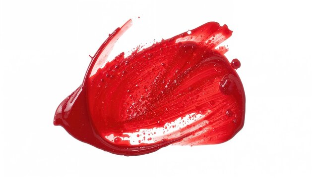 Top view of smeared blood stains on a white surface, potential health risk, medical awareness