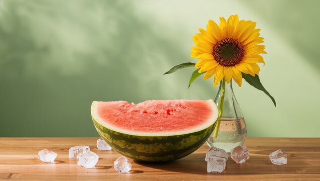 Watermelon smoothie in a glass, refreshing drink choice