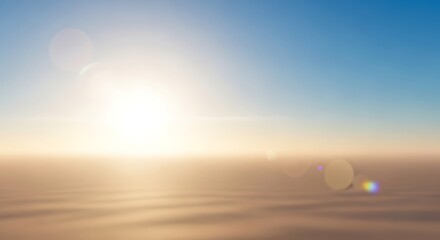 Breathtaking sunrise paints the sky with radiant golden light, perfect for conveying serenity, new beginnings, and hope in any creative project