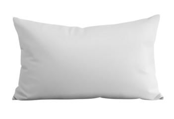 Soft white pillow providing comfortable support for restful home sleeping