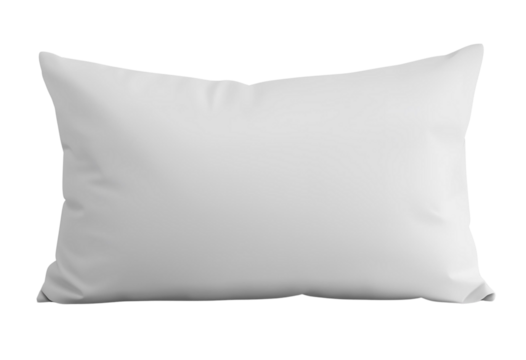 Soft white pillow providing comfortable support for restful home sleeping
