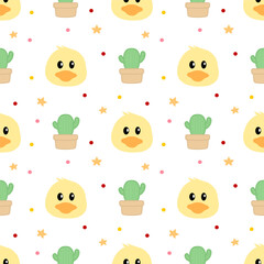 seamless pattern with duck