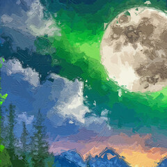 Various oil paintings, flowers, forests, mountain scenery, chrysanthemums, lakes, waterfalls, roses, peonies, flowers, small rivers, rabbits, birds