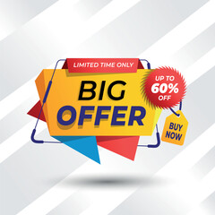 Dynamic Big Offer Discount Tag for Online Marketing