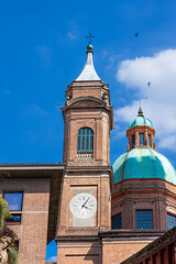 A Renaissance-style Roman Catholic church in central Bologna, located near the Two Towers, Bologna, Province of Ferrara, Italy