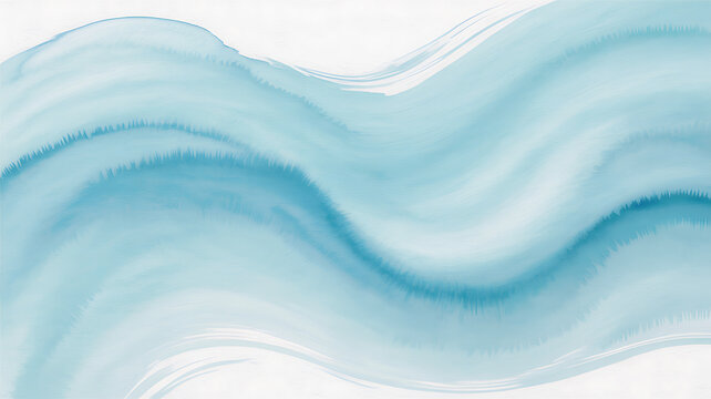 Soft blue watercolor waves abstract background texture image
