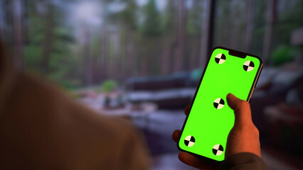 Smartphone screen for social media and chatting