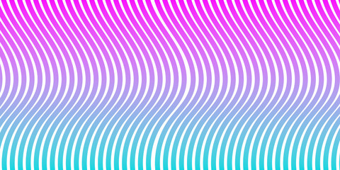Abstract Wavy Gradient Lines Background Pattern Design. Modern Groovy Dynamic Curved Stripes, Fluid Colorful Wave Texture Vector, Y2K Retro Style for Poster, Cover, Banner, Print
