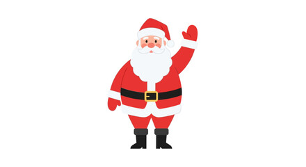 Santa Claus vector icon for Christmas holiday gift