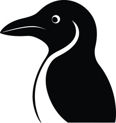Stylish Auk Silhouette Vector Illustration Bird Icon Wildlife Design Seabird Graphic Aquatic Avian Symbol Nature Animal Outline