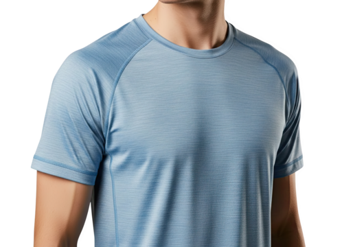 Stylish athletic fit shirt mockup for active lifestyle branding. Showcase your apparel designs with this trendy, high-quality template for your brand's collection