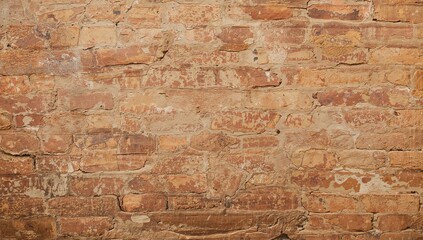 Fototapeta premium Sandstone brick surface for use as a textured backdrop in design, seasonal change
