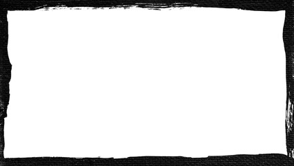 Distressed Grunge Frame with Rough Black Border
