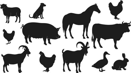 Set of eight stylized black flame icons with a grunge texture on a white background