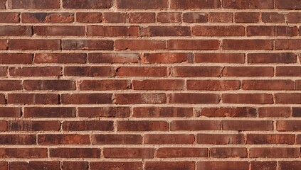 Fototapeta premium Texture and background of a red brick wall, suitable for editorial header background