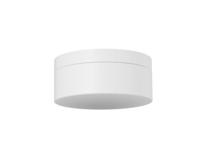 Minimalist white cosmetic cream jar mockup for branding and design projects., 3d illustration