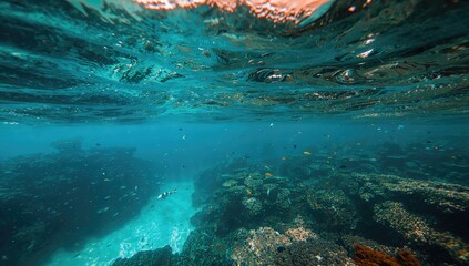 The blue waters of a tropical paradise, highlighting accessibility