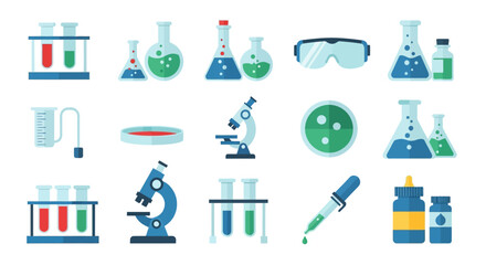 chemistry icon set