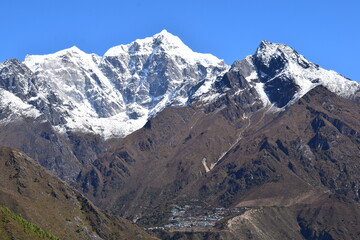 Fototapeta premium mountain landscape with snow