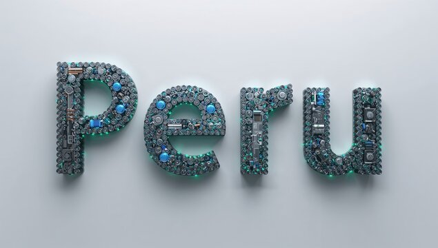 3D rendering of batteries, showcasing electrical technology applications