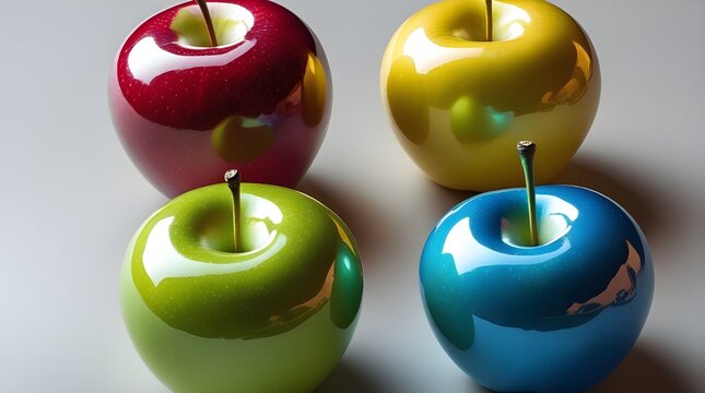 green apple and red apple