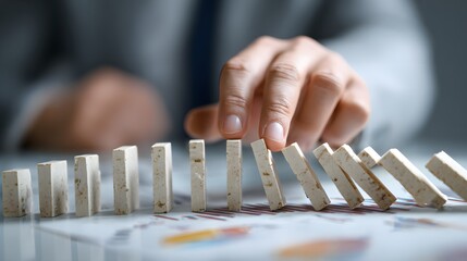 professional analyzing switching risk and opportunity chart