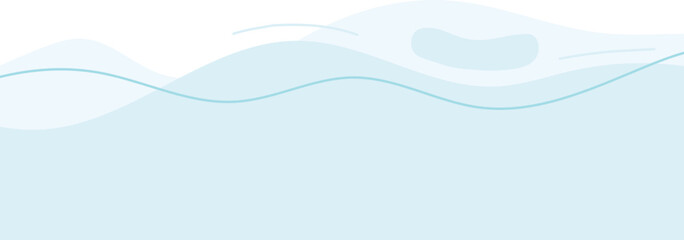 Wave decoration aesthetic hand drawn