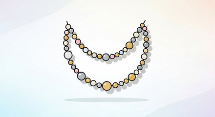 Pearl necklace jewelry fashion accessory beads string elegant gemstone glamour adornment style formal wear trend