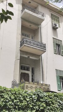 A captivating image of the House of the Four Seasons, a historic Damascene residence located in the Nouri Basha alley of Old Damascus. The scene highlights the traditional architecture of the home, fe