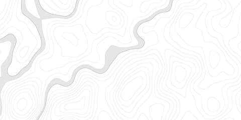 Topographic wave and curve line contour map background. Abstract wavy topographic map and curved lines background. Abstract geographic wave grid line map.	